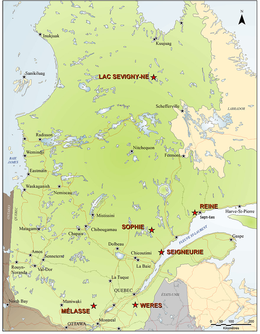 Quebec Rare Earths Location